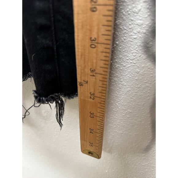 AG Black Alexxis Boot High Rise Vintage Boot Jeans Raw Hem 31 - Picture 15 of 16